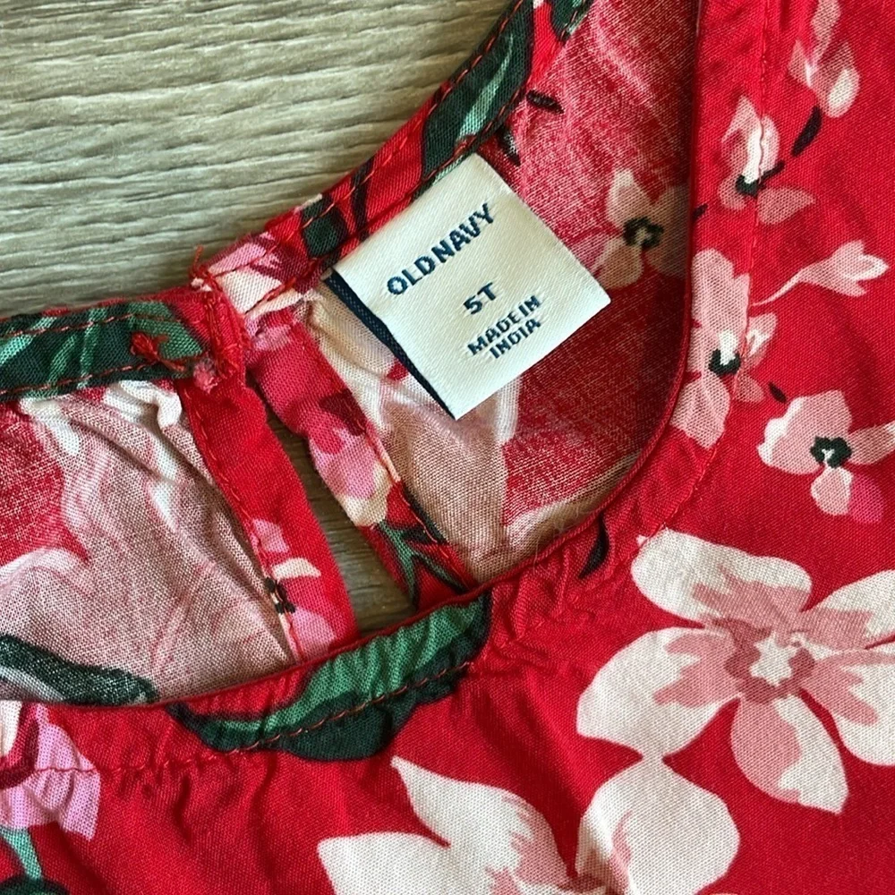 Old Navy floral print toddler girls dress